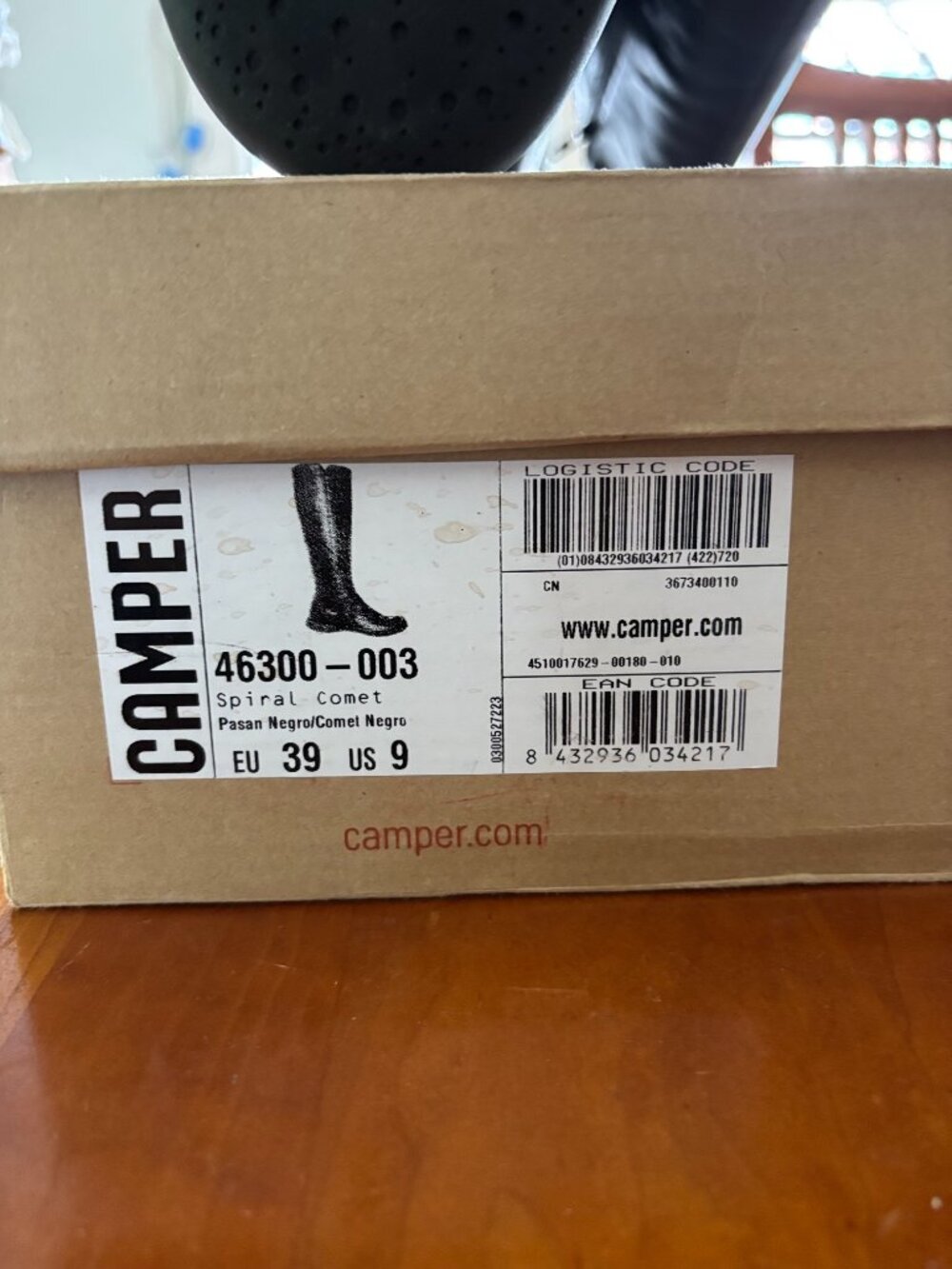 Camper Spiral Comet Leather Boot 46300-003 - Black - EU 39 - Picture 5 of 5